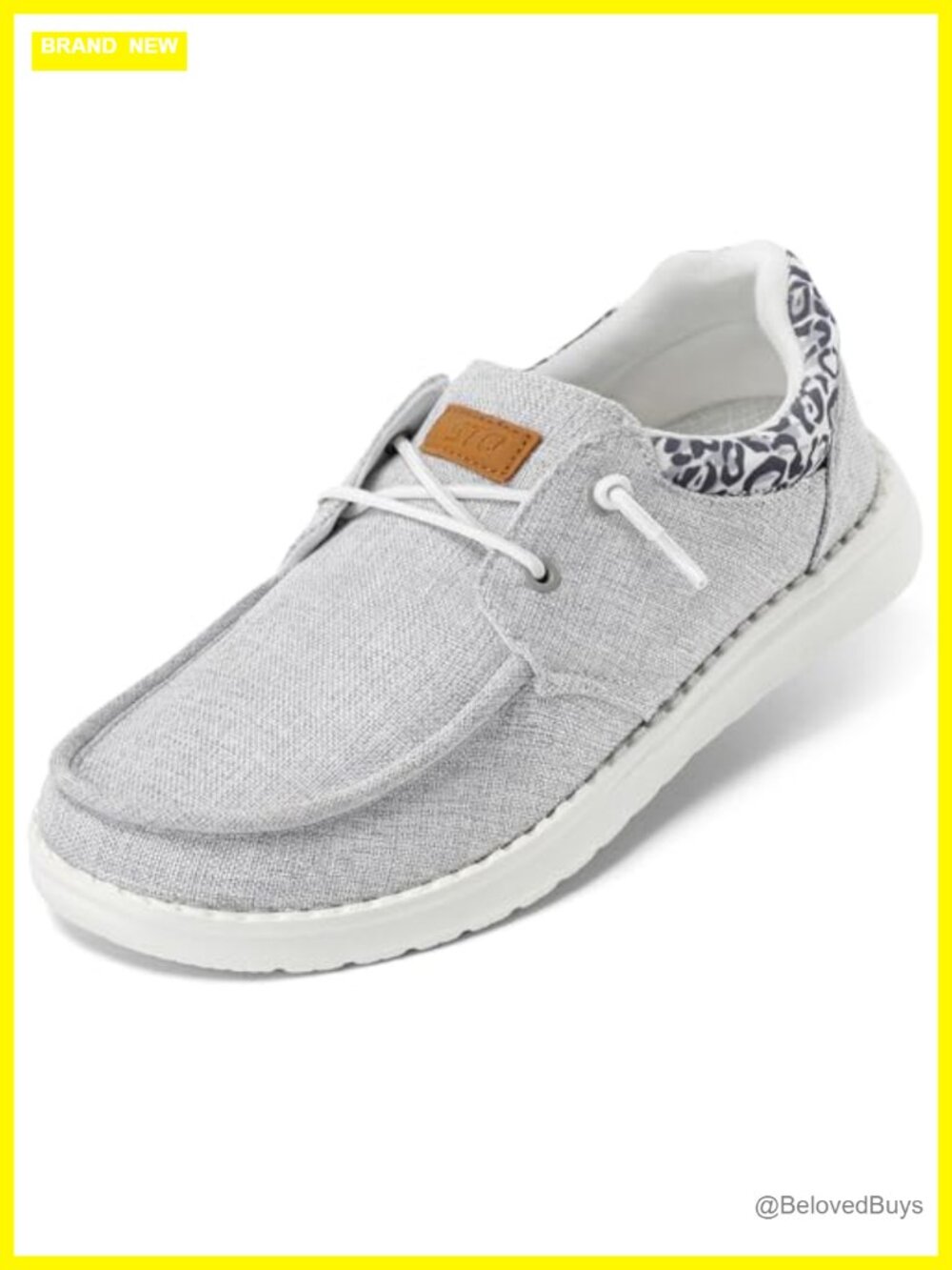 STQ Womens Slip On Loafers Arch Support Canvas Boat Casual Shoes